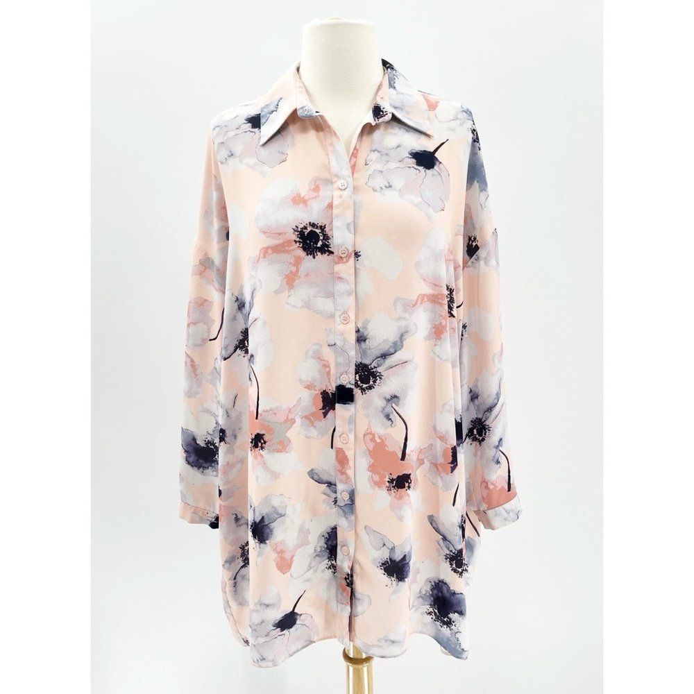 ASOS Oversized Floral Blouse Size 2